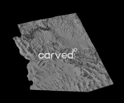 Arizona, USA | CNC Topographical 3D model High Quality HD STL