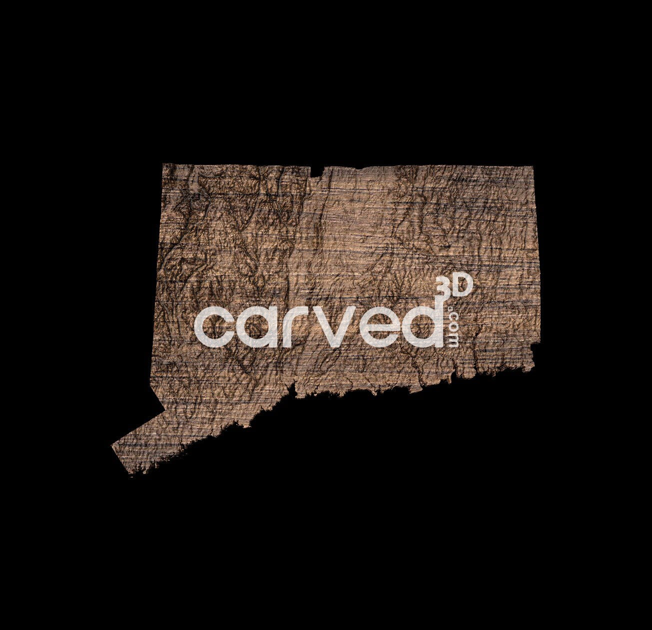 Connecticut | CNC Topographical 3D model High Quality HD STL