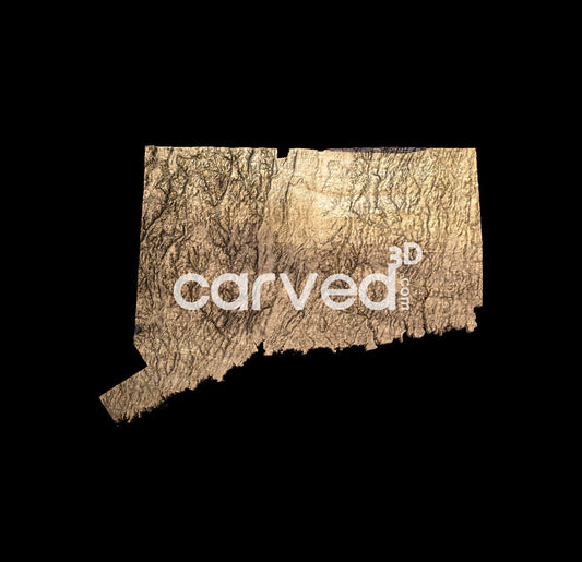 Connecticut | CNC Topographical 3D model High Quality HD STL