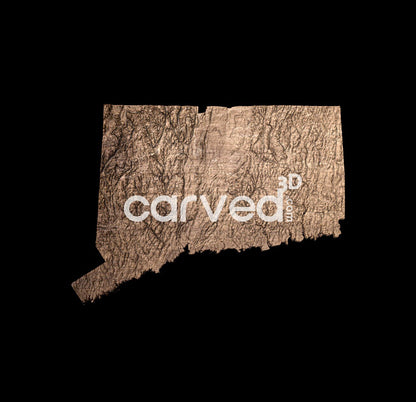 Connecticut | CNC Topographical 3D model High Quality HD STL