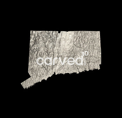 Connecticut | CNC Topographical 3D model High Quality HD STL