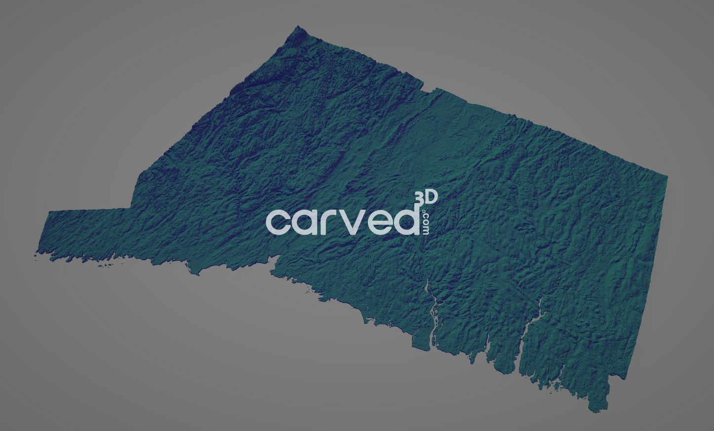 Connecticut | CNC Topographical 3D model High Quality HD STL