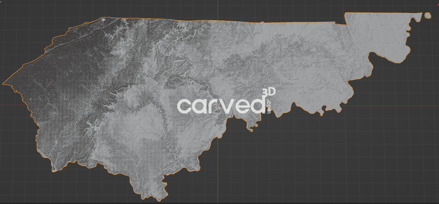 •United States of America CONUS (48 Contiguous States Pack) 3D Map STL High Quality topographical HD model