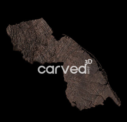 New Jersey USA topographical 3D STL High Quality HD model