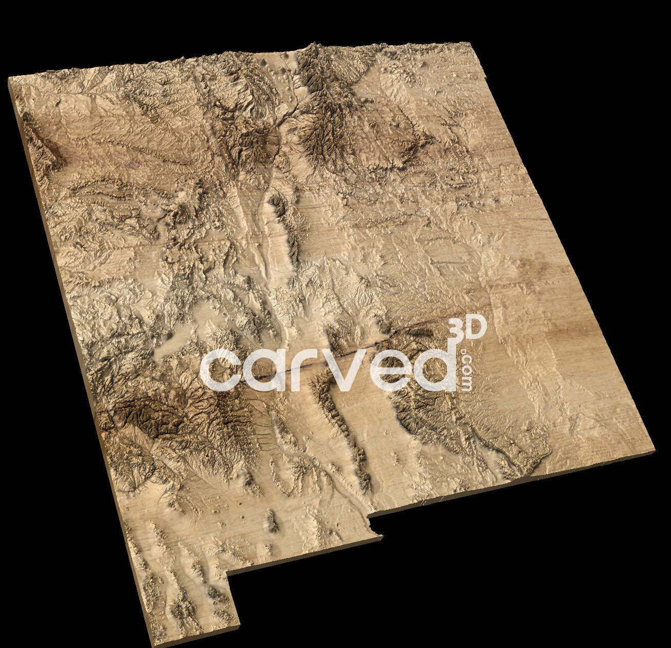 New Mexico USA topographical 3D STL High Quality HD model