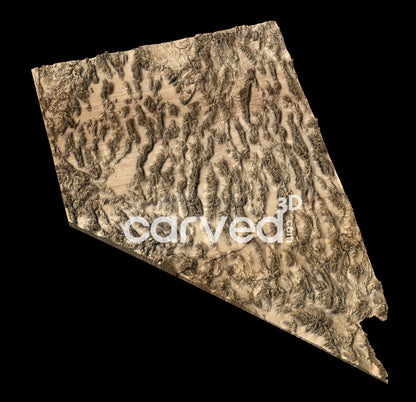 Nevada USA topographical 3D STL High Quality HD model