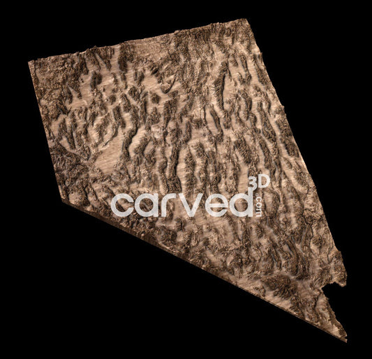 Nevada USA topographical 3D STL High Quality HD model