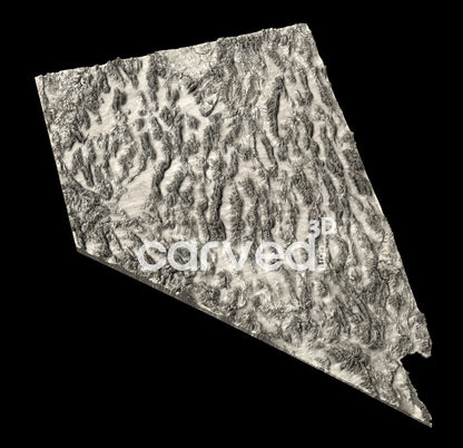 Nevada USA topographical 3D STL High Quality HD model