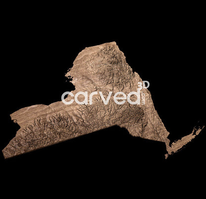 New York USA topographical 3D STL High Quality HD model