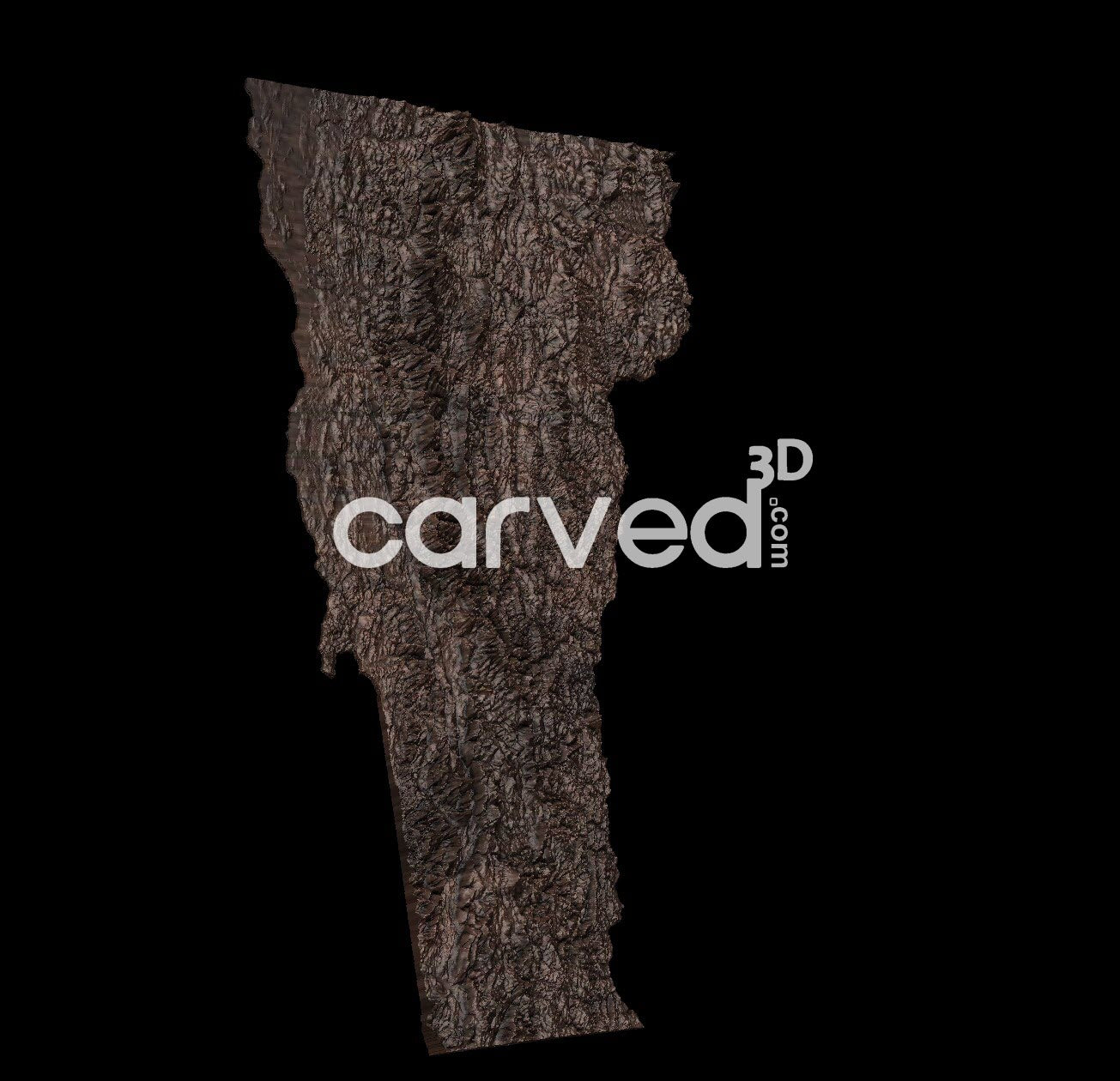 Vermont | CNC 3D Map STL High Quality topographical HD model